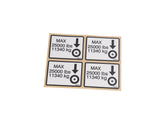 2902355 Decal Kit Max Tire Load 1200Sp | JLG